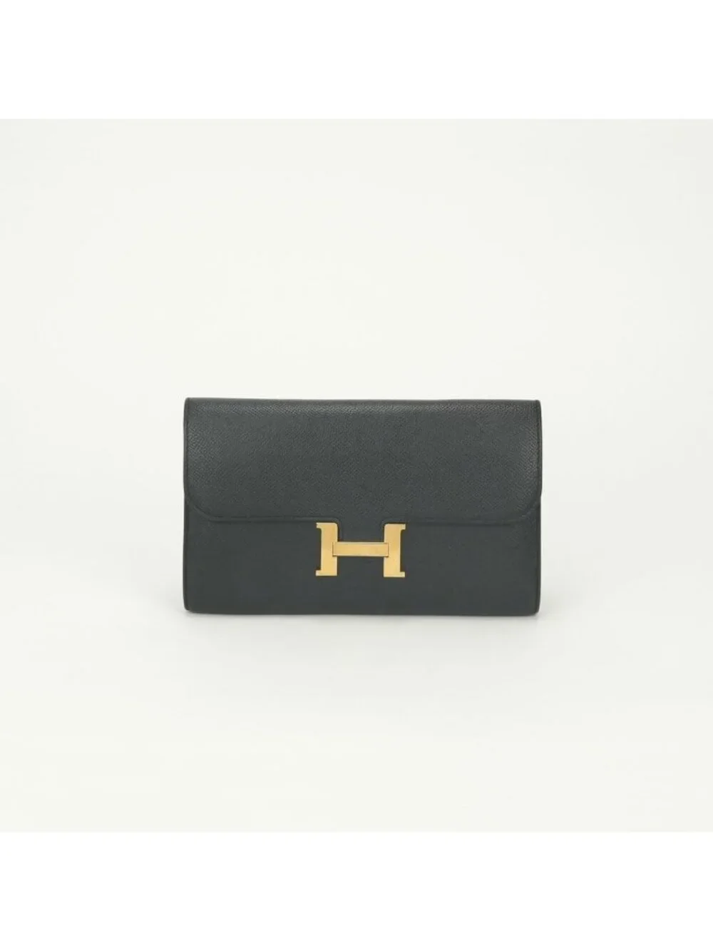 Hermes Constance Wallet Epsom Noir Black Gold Veau